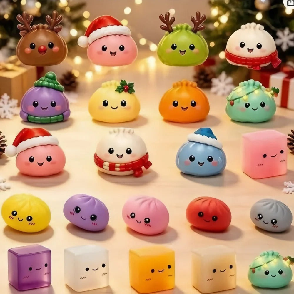 Świąteczne pierożki squishy – kalendarz adwentowy adwentowi.pl